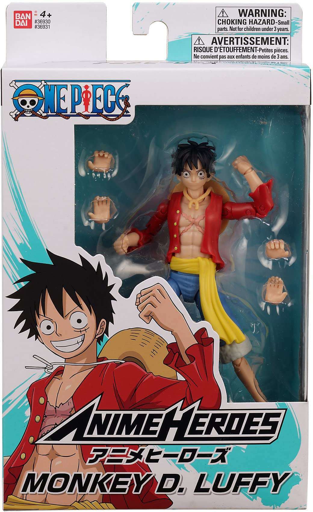Anime Heroes Monkey D. Luffy Action Figure 36931 Multicolor One Piece