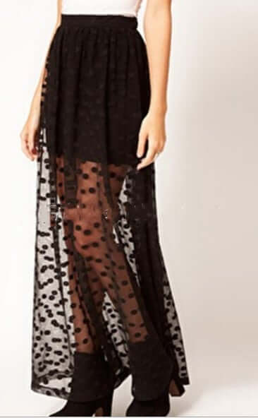 Perspective Polka Dot Mesh Sexy Skirt woman women date couple party night clubbing nightclub