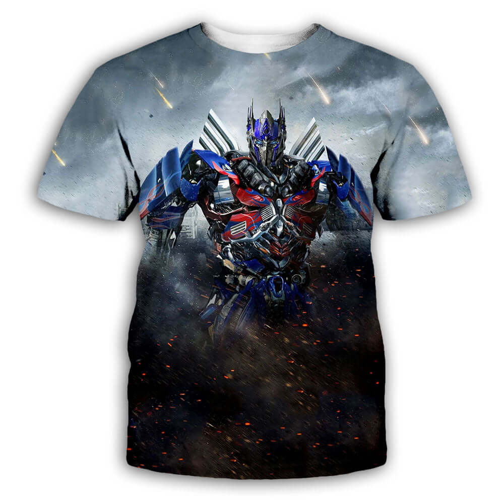 3D Printed Transformers Loose T-Shirt for Men and Women