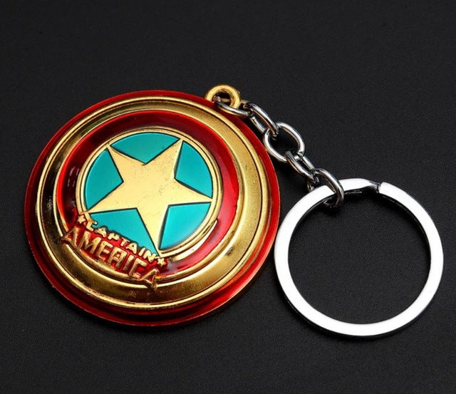 Avengers Marvel + DC Keychain - Spiderman Ironman captain Batman