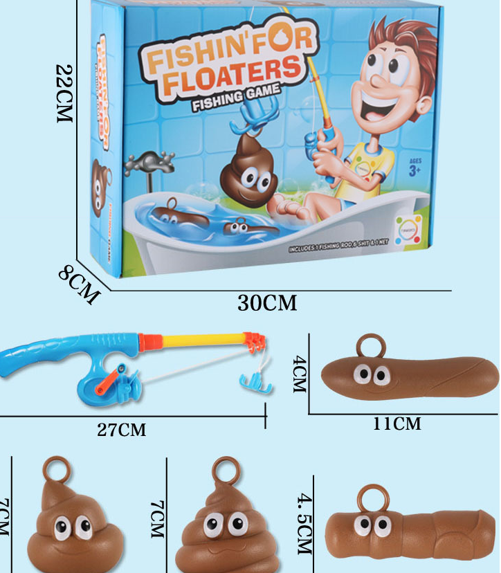 Rescue Poop Fishing Game family party game gift