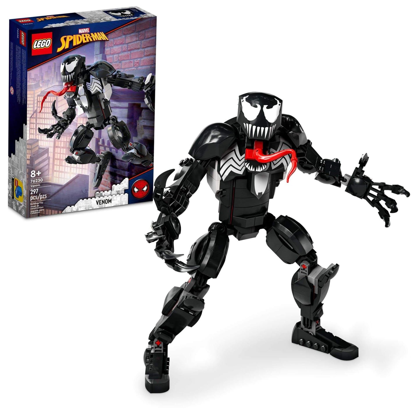 LEGO Marvel Venom Figure 76230 Fully Articulated Super Villain Action Toy Spider-Man Universe Collectible Set Alien Toys for Boys and Girls