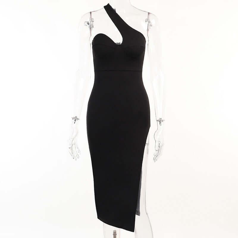 Women's Spring Sexy Oblique Shoulder Dress woman women date couple party night clubbing nightclub