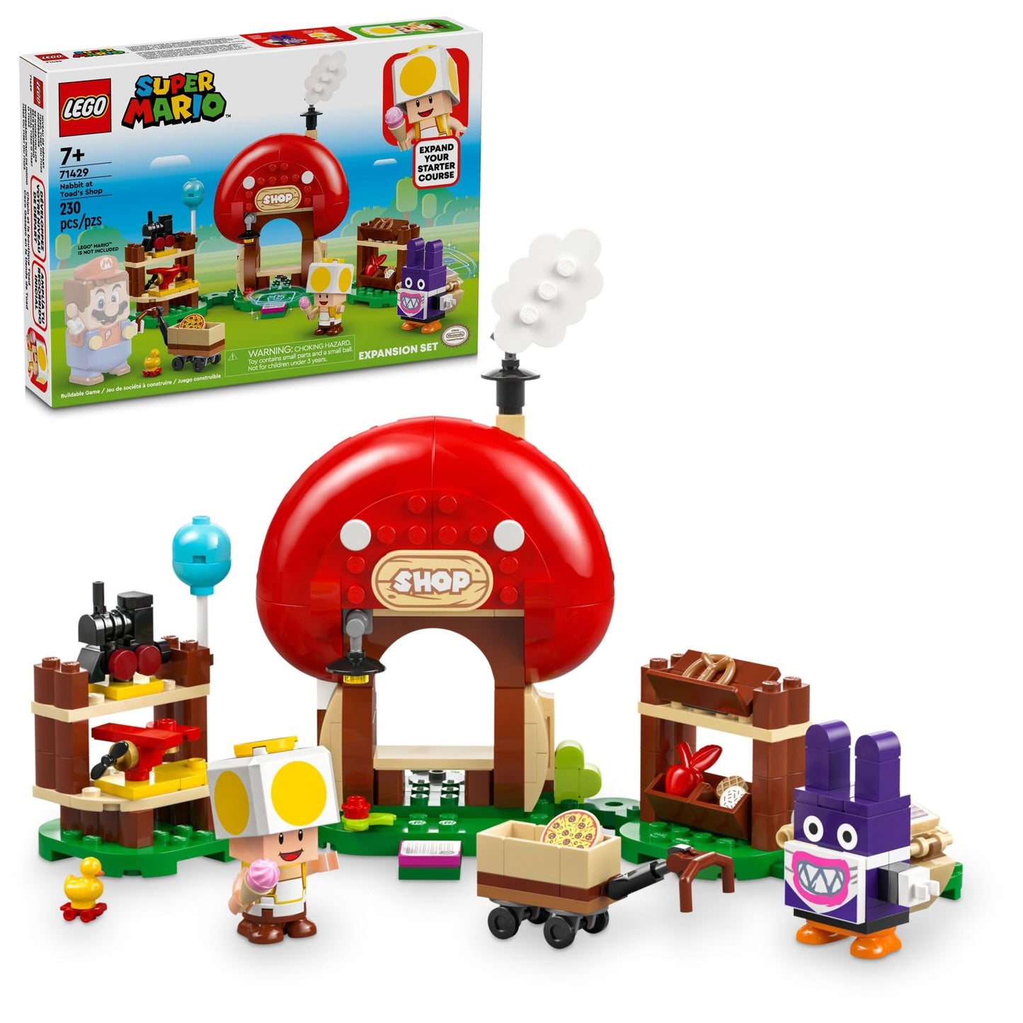 LEGO Super Mario Nabbit at Toad’s Shop Expansion Set Build and Display Toy for Kids Video Game Toy Gift Idea for Gamers Boys and Girls Ages 7 and Up 71429
