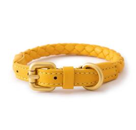 Premium Woven Leather Dog Collar (One Piece)