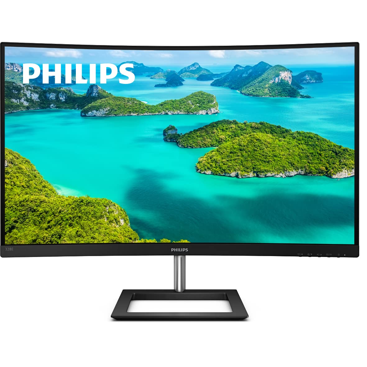 PHILIPS 328E1CA 32" Curved Monitor 4K UHD 120% SRGB Adaptive-Sync Speakers VESA 4Yr Advance Replacement Warranty
