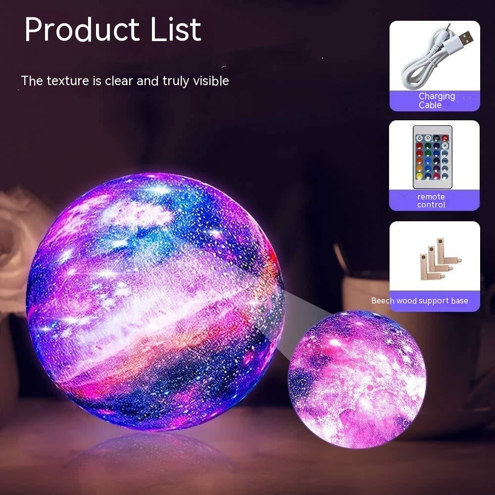 3D Printing Moon Light Galaxy LED Light