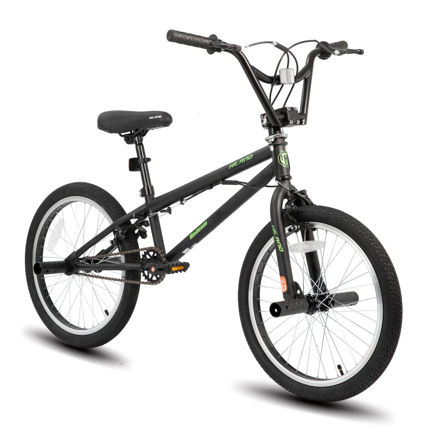 HH HILAND 20 inch Freestyle Kids BMX Bike Beginner-Level to Advanced Riders with 360 Degree Gyro & 4 Pegs Kids Bicycles for Boys Girls White