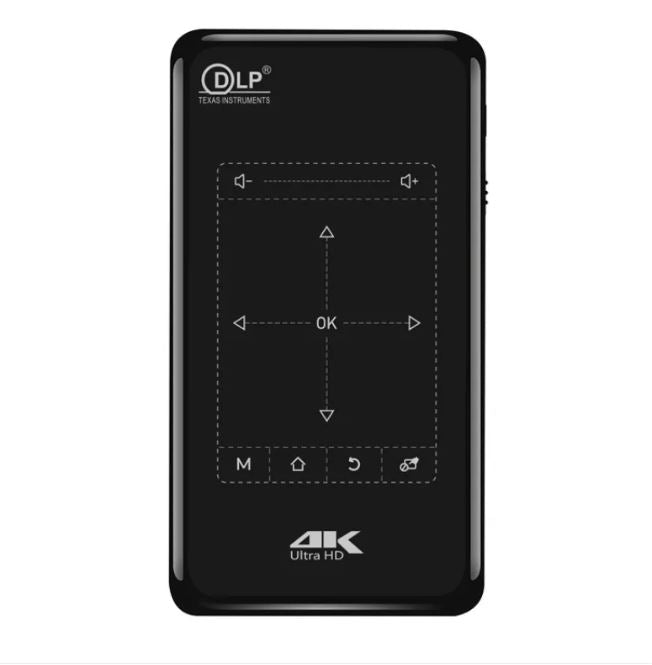 DLP Android 6.0 Portable Projector 4K HD 2gb 16gb storage 4k capability with RC NETFLEX YOUTUBE APP