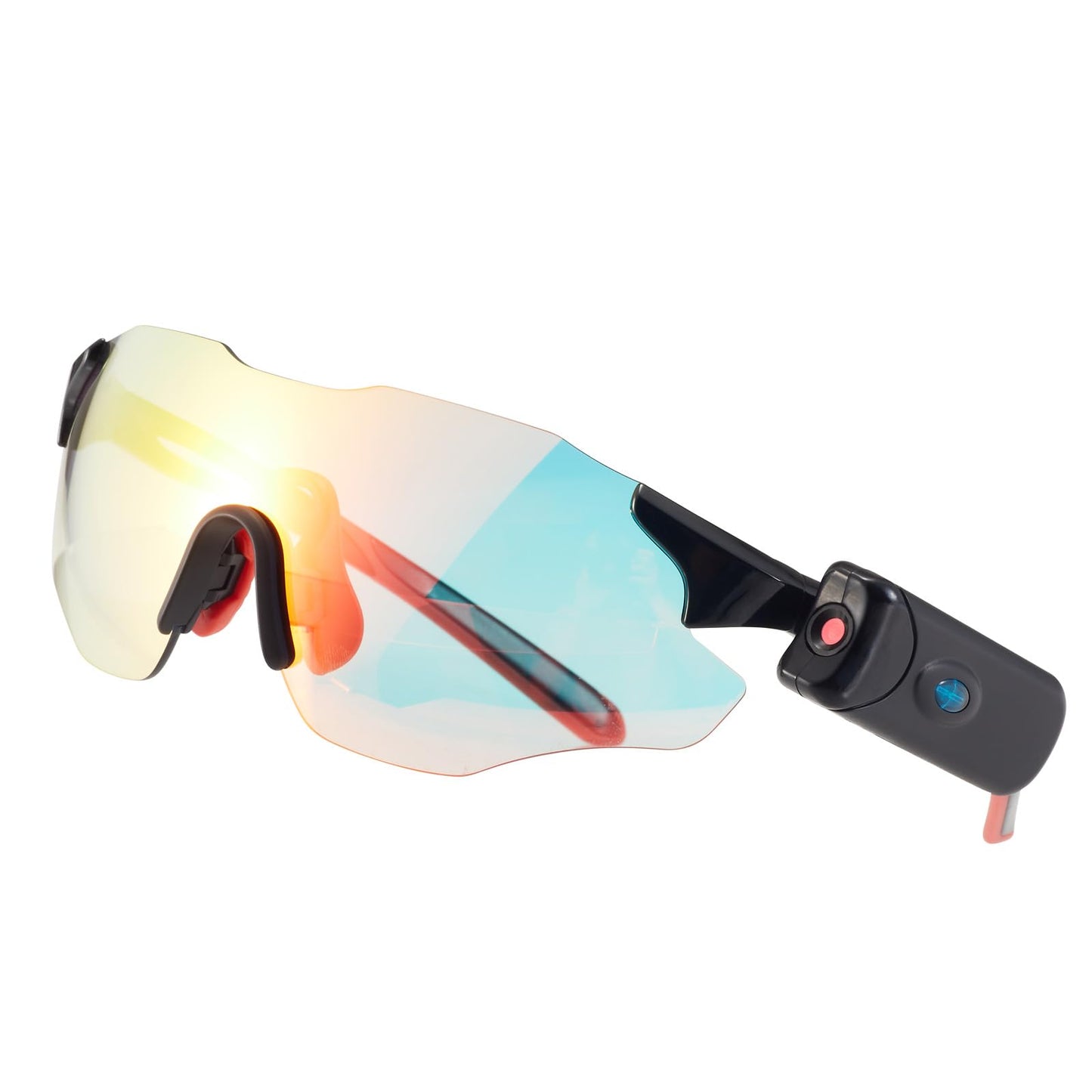 Camera Video Recording Cycling Smart Sunglasses for Men UV Polarized Sport Glasses Full HD 1080p with 64GB Memory Card for Running and Driving