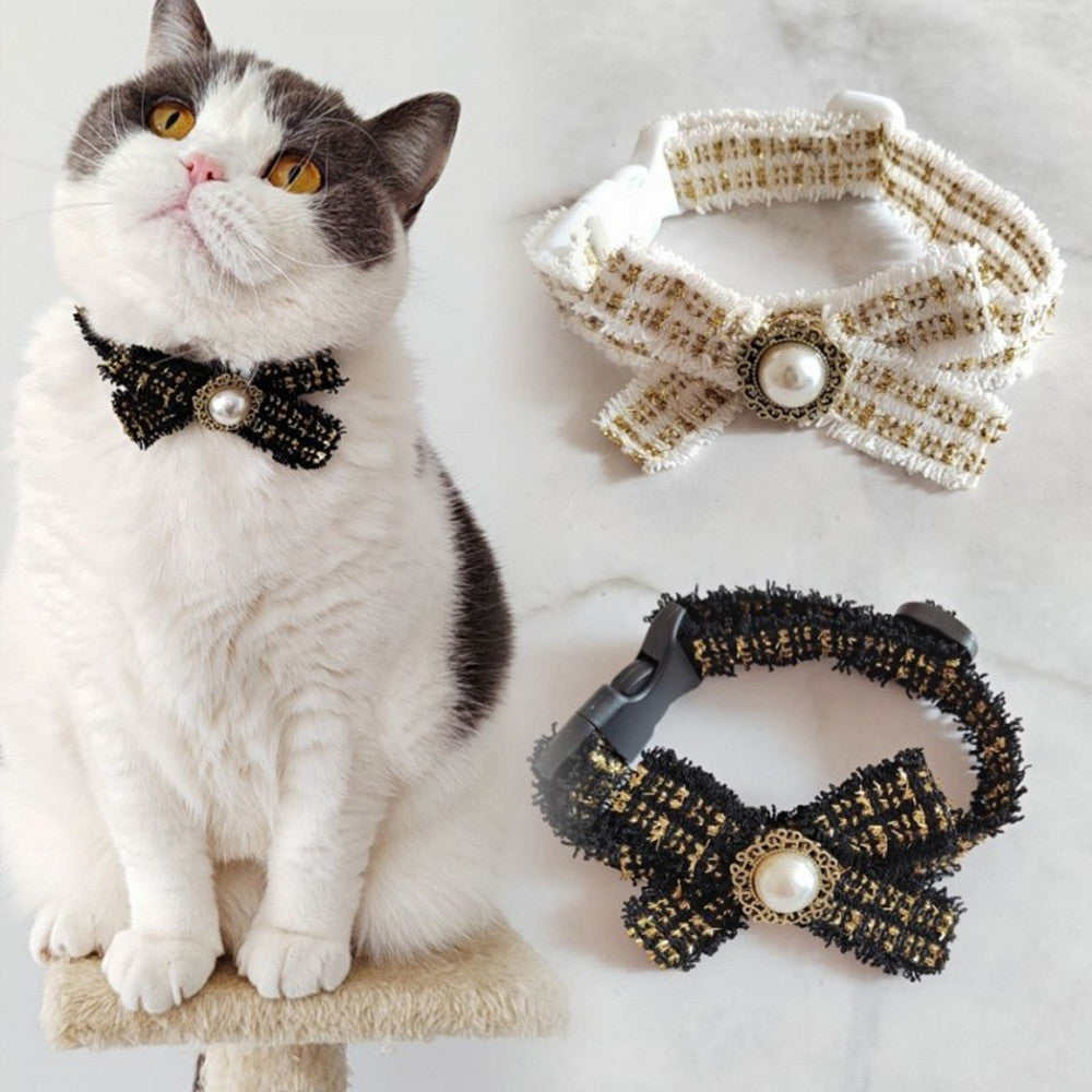 Sweet Cat Bow Tie Pet Collar