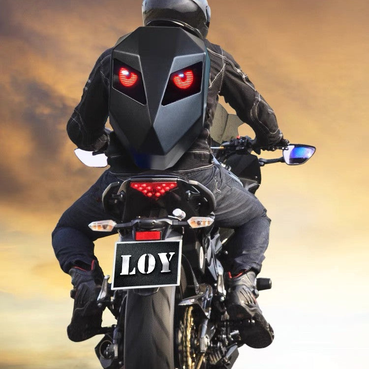 Motorcycle Backpack built-in light emoji