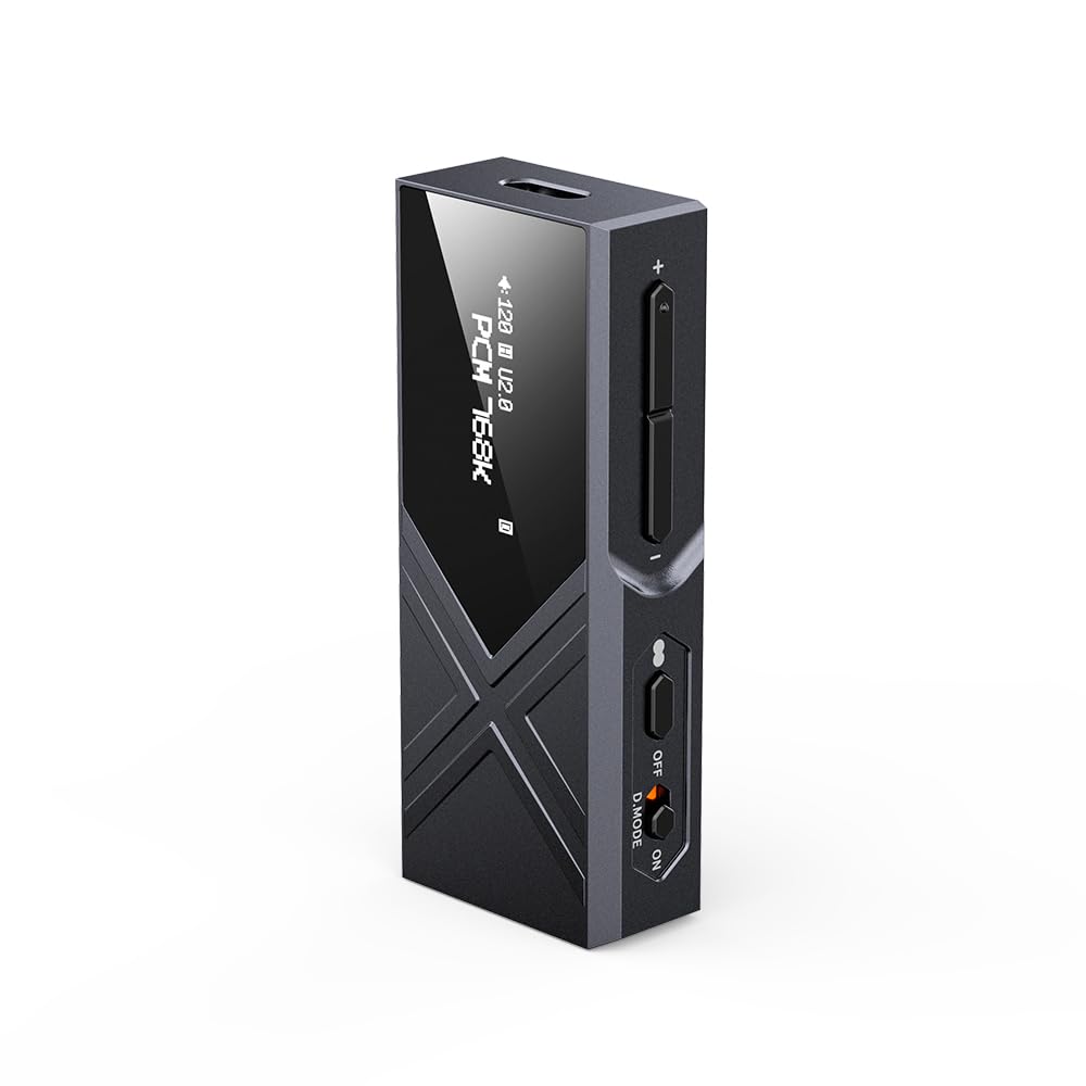 FiiO KA17 Tragbarer USB DAC Audio HiFi Decoder Dual ES9069Q PCM768 DSD512 35/44 mm Ausgang für Android iOS Mac Win10 (Schwarz)