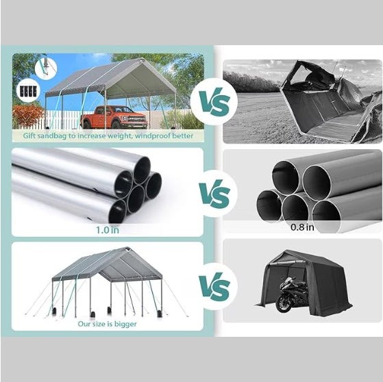 Extra large Portable Car Tent Garage storage shelter 12x20ft