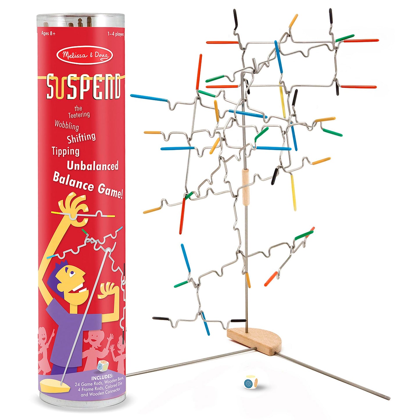 Melissa & Doug Suspend Family Game (31 pcs) - Wire Balance Game Family Game Night Family Activities Games For Kids Ages 8+