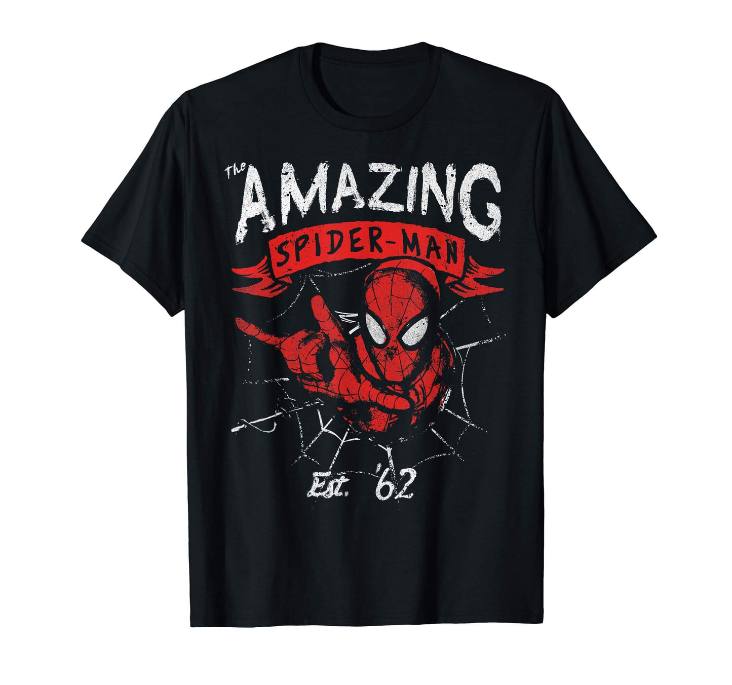 Marvel The Amazing Spider-Man Grunge Graphic T-Shirt T-Shirt