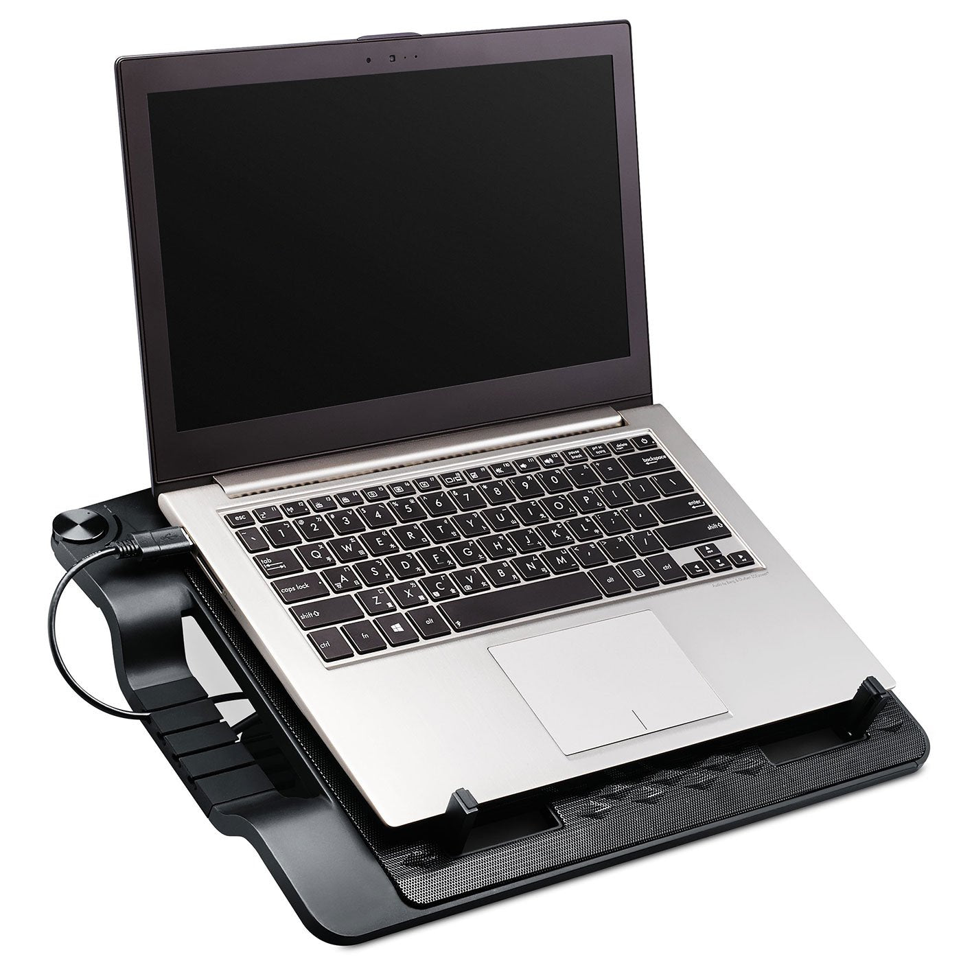 COOLER MASTER NOTEPAL ERGOSTAND 3-230 MM Fan 5 Height Settings 4 USB Ports Fan-Speed Control