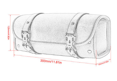 Retro Motorcycle Side Bag for Modified Bikes