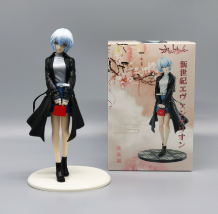 EVANGELION REI AYANAMI RED ROUGE Anime Figurine Model Display Piece