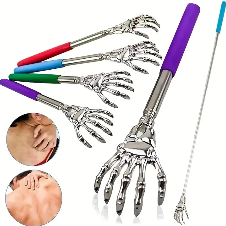 Hanging Stainless Steel Ghost Hand Retractable Scratcher