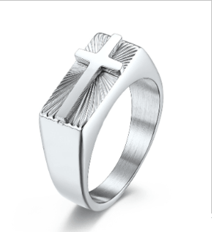 Cross Signet Ring (One Piece)