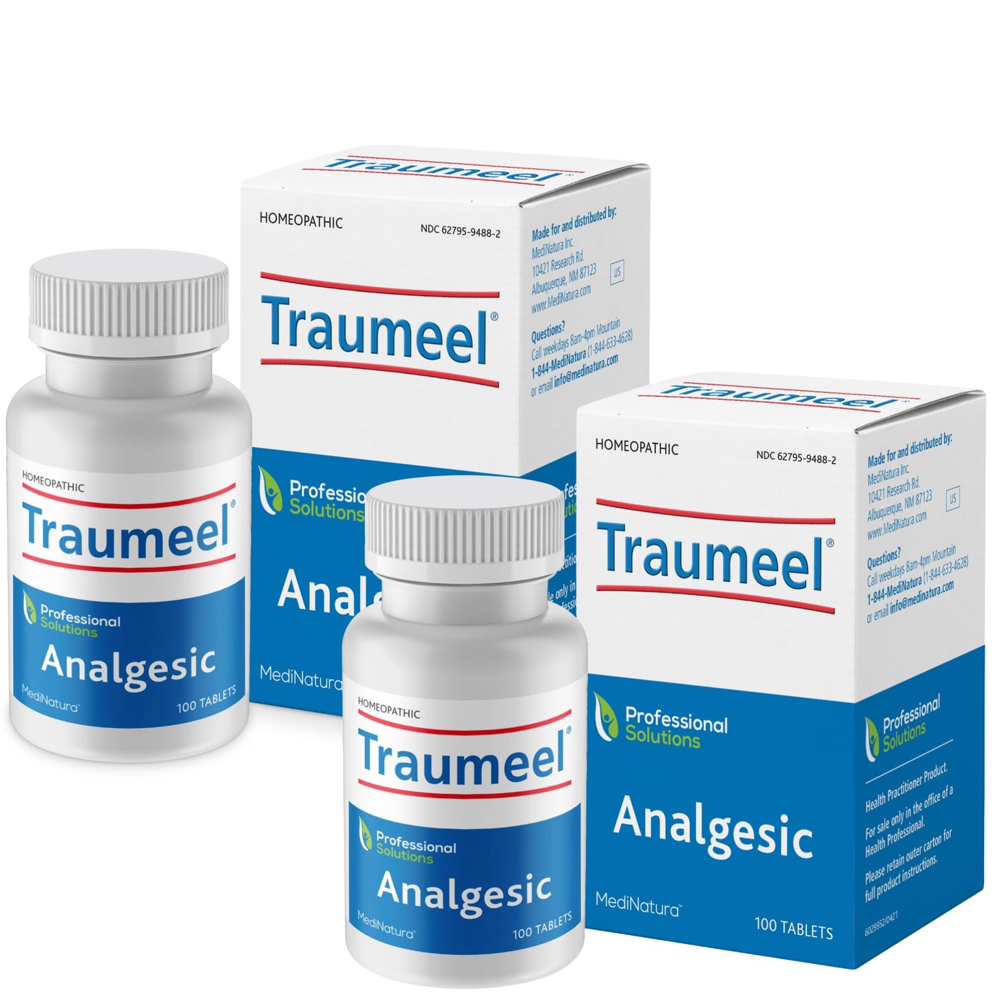 Traumeel Arnica + 13 Natural Actives for Muscle Joint Back Injury Exercise Related Pain & Soreness - 100 Tablets (2 Pack)