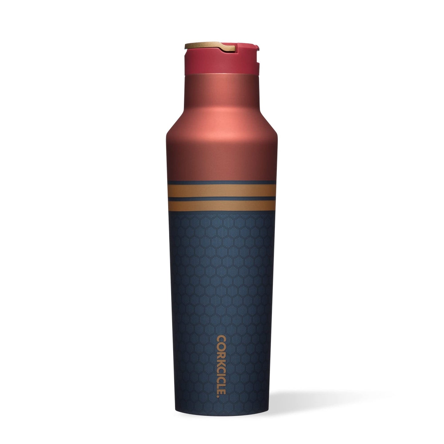 Corkcicle Sport Canteen - Water Bottle & Thermos - Triple Insulated Shatterproof Stainless Steel 20 oz Marvel - Captain Marvel