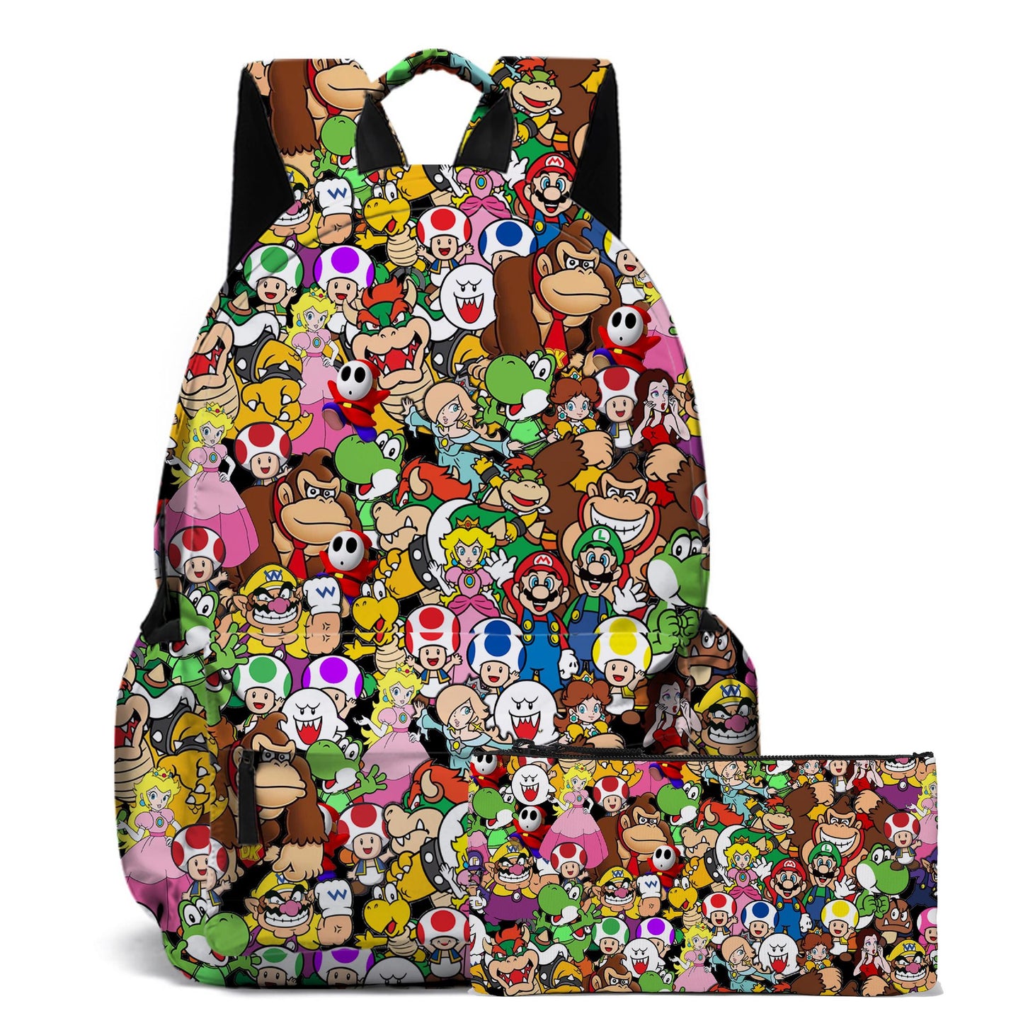 Mario Waterproof Backpack for Students (Two Shoulder Straps)