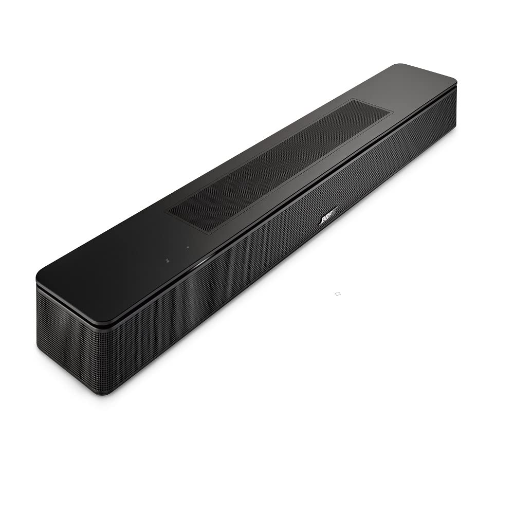 Bose Smart Soundbar 600 with Dolby Atmos Bluetooth Wireless Sound Bar for TV with Build-In Microphone and Alexa Voice Control Black (Renewed)