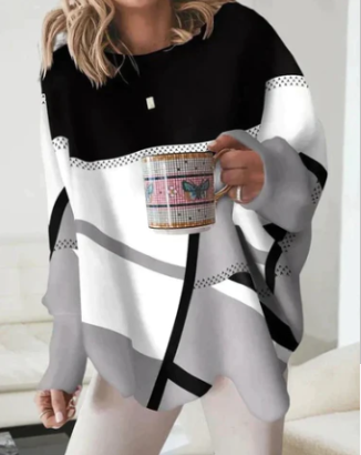 WOLFF Stylish Long Sleeve Top women woman (One Piece)