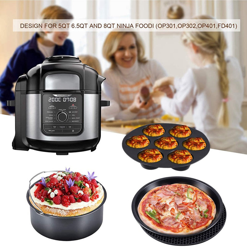 7 Pieces Silicone Grill Accessories for Air Fryers