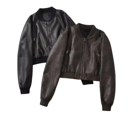 Vintage Genuine Leather Jacket - Rebel Women Woman (One Piece)