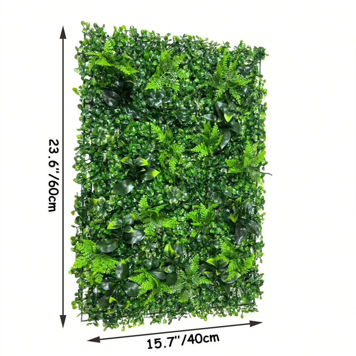 1pcs Artificial Plant Wall UV-Anti Ivy Privacy Fence Wall Screen Faux Greenery Panels Backdrop Boxwood for Indoor Outdoor