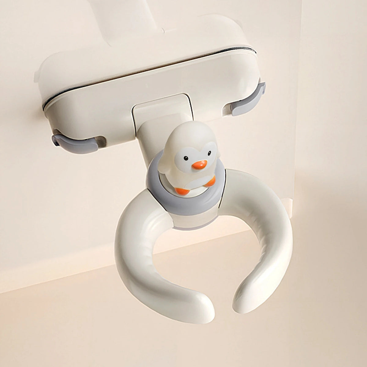 1Pc Portable Foldable Baby Shower Stand Rack Secure Grip Adjustable for BathRoom Toddler Safe Standing Support Bath Time Helper