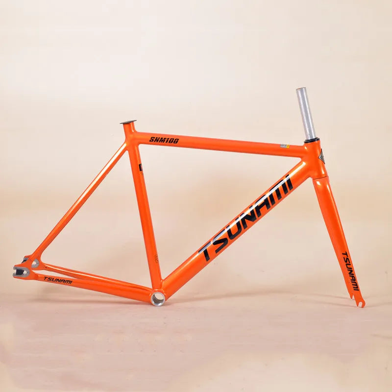 Tsunami SNM100 Aluminium Bicycle 49/52/55/58cm Fixed Bicycle 700C Racing Bike Single Speed Fixie Bicicleta With Carbon Wheelset