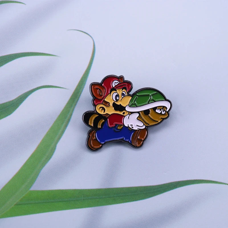 Super shell pins 80s Nintendo game fans accessory