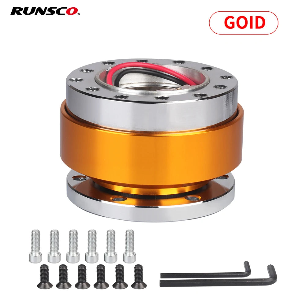 Universal Car Tuning Steering Wheel Quick Release Hub Adapter Snap Off Boss Kit Auto Accessories