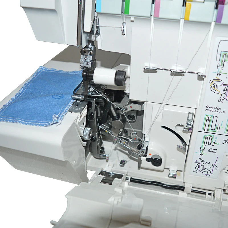 1PC Sewing Machine 855 Line Hemming Zigzag Stretch Sewing Machine 857 Overlock Machine With English Manual