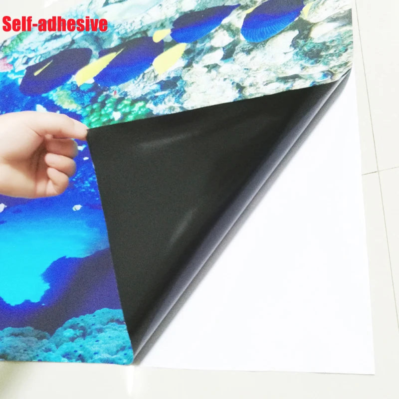 Custom 3D Mural Floor Wallpaper Cliff Scenery PVC Wear Waterproof For Bathroom 3D Floor Wall Stickers Vinyl Kitchen Wall Paper