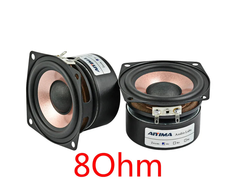 AIYIMA 2Pcs 2.5 Inch Audio Full Range Speaker 4 8 Ohm HIFI Home Theater 8-15W Music Desktop Speaker Loudspeaker