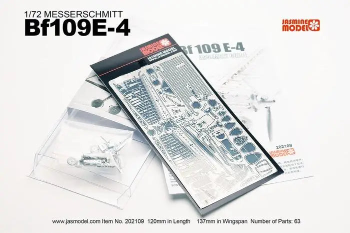 Jasmine Model kit 1/72 MESSERSCHMITT BF109E-4 202109 Model Kit