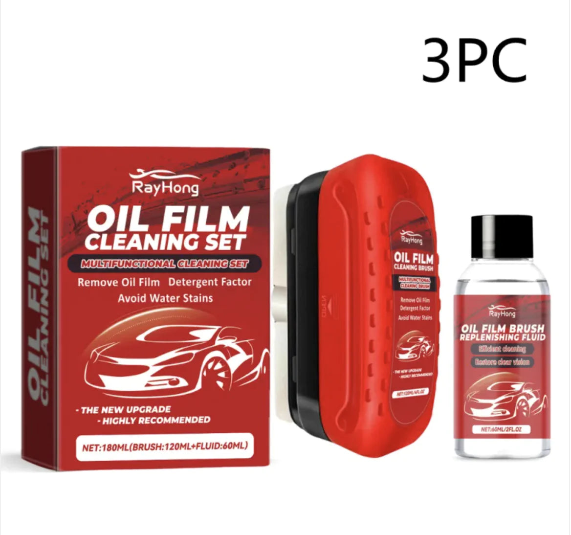 Car Windshield Cleaner Set Oil Decontamination