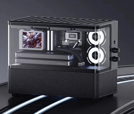 Edifier NEW CYBER Bluetooth Speaker, Transparent Sea View Case, Color Screen Lyric Display, Desktop Setup Wireless Speaker