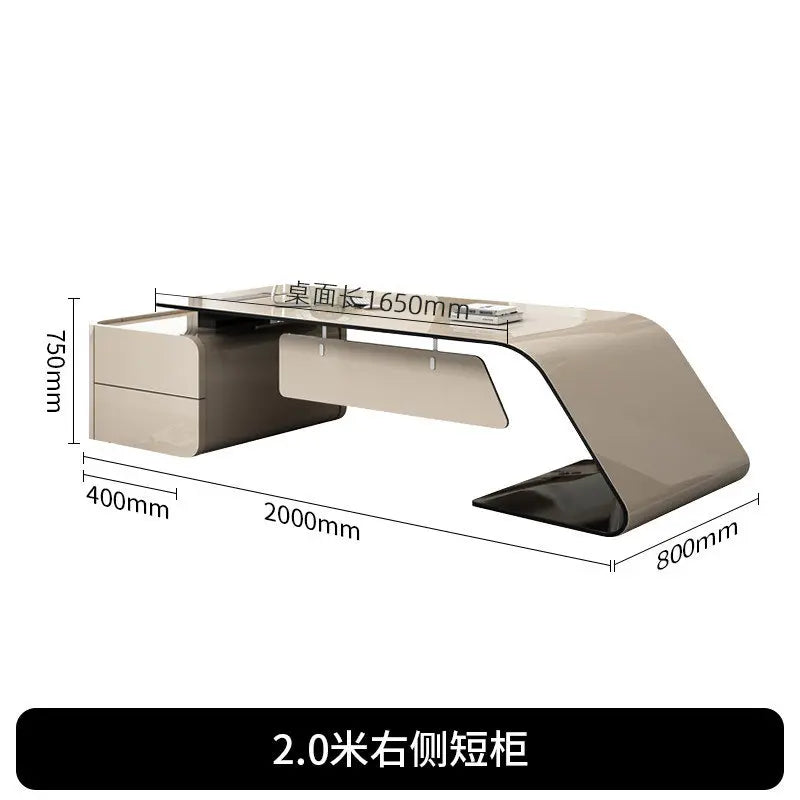 Conference Aesthetic Office Desk Reception Designer Individual Office Desk Executive Entertainment Ufficio Trendy Furniture