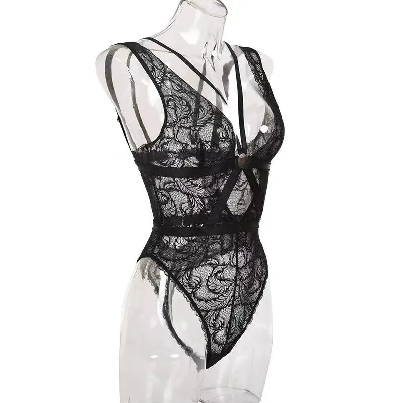 Sexy Lingerie For Women Lace Erotic Babydoll Bodysuit Underwear Catsuit Teddy Erotic Dress For Sex Lenceria Exotic Costumes