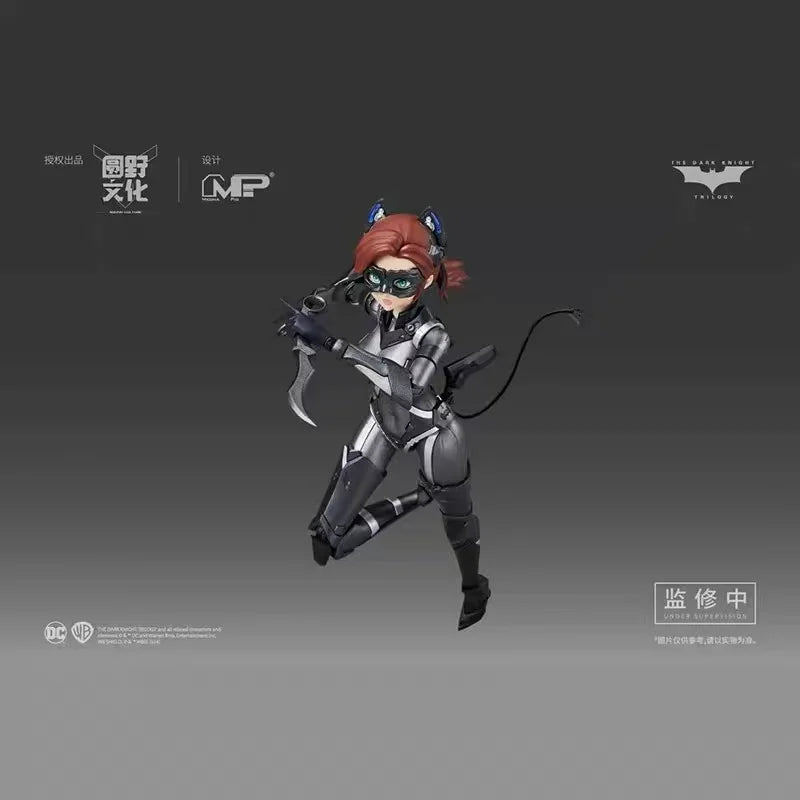 In Stock Catwoman Action Figure with Motorcycle Mech, Comic Style Statue Ornament, Collectible Decor Gift for Hobby Collectors