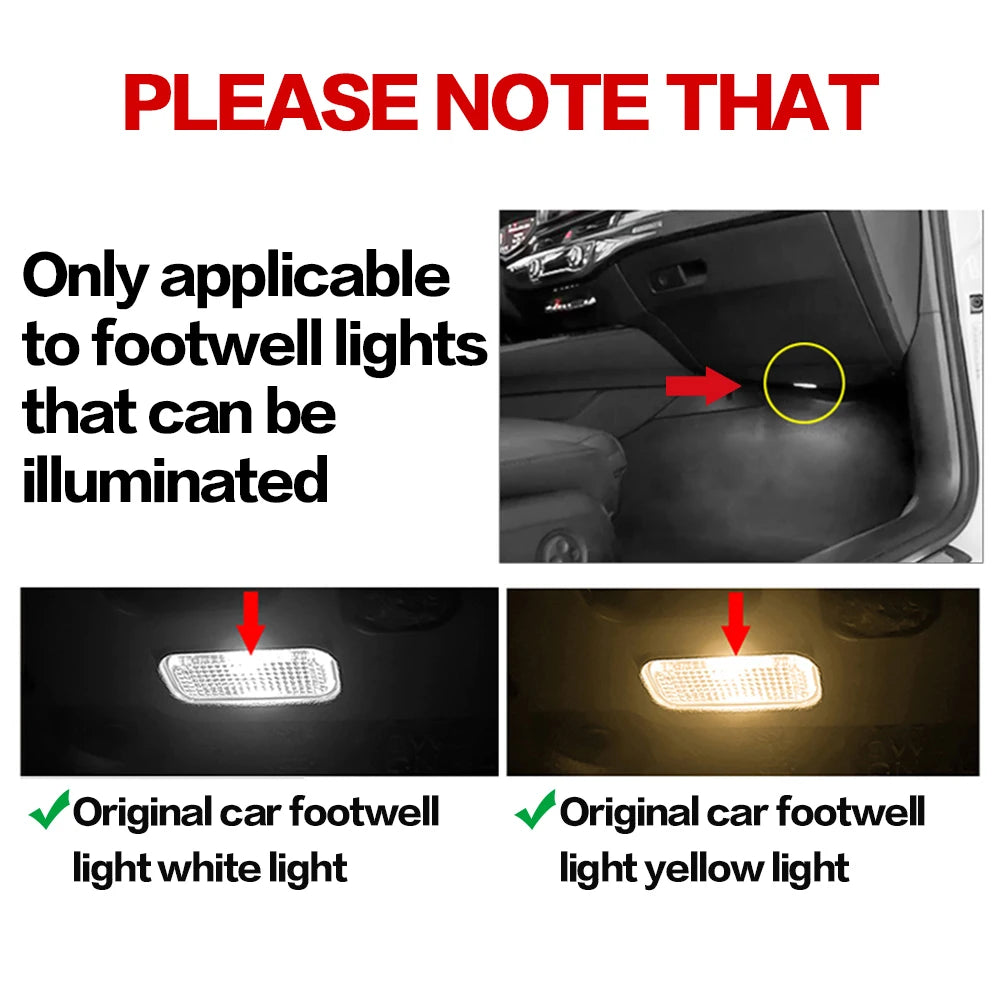 LED Car Interior Atmosphere Lamp Footwell Light Decoration Accessories For Porsche Macan 95B Cayenne 9YA 957 955 Boxster 987 911