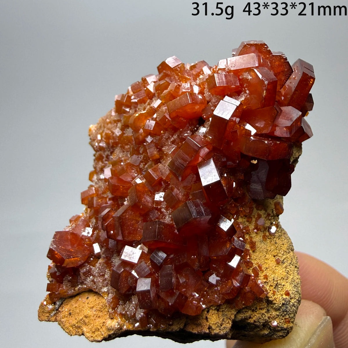 Natural Morocco Vanadinite Mineral Specimen with Healing Quartz Crystals And Stones Rock Gemstone for Healing A3-1-1