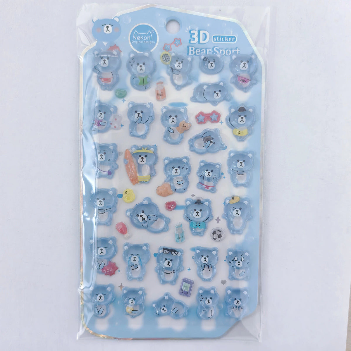NEKONI 3D Animals Penguin Seal World Relief Stickers Scrapbooking DIY Journaling Stationery Diary Cute Stickers School Supply