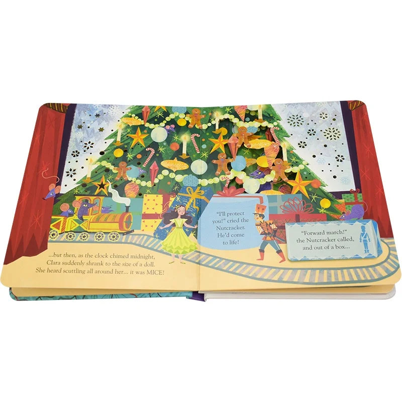 Usborne Peep Inside A Fairy Tale The Nutcracker Montessori Educational English Picture Book for Kids Bedtime Reading Story Books